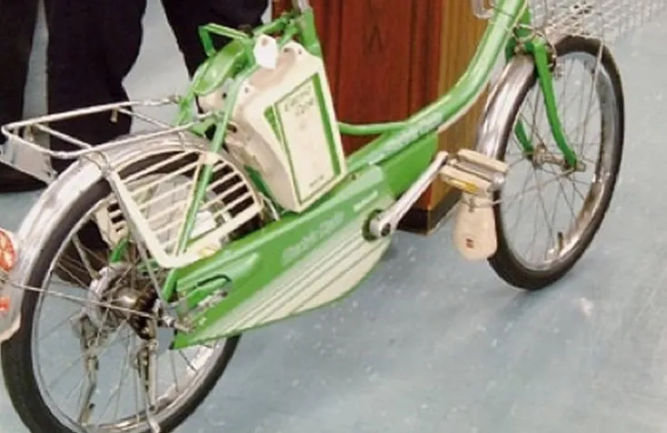 green Panasonic E-Bike of 1975